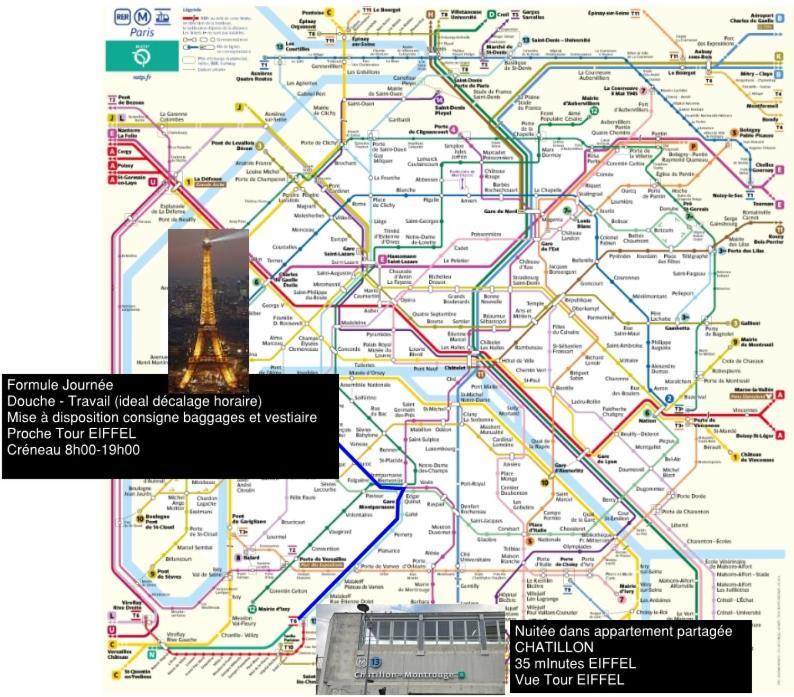 Eiffel Citea Access Dayroom Espace Sans Nuitee Et Partagee Chatillon Nuitee -- Repos Journee Ou Espace Travail 8-19h Proche Tour Eiffel Ou Usage Bureau A L'heure En Journee -- Nuitee Chatillon Avenue * París